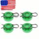 4PCS Window Regulator Guide Roller Clip Retainer For Saab 4493433 Green Plastic