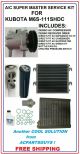 New Compressor Master Service Kit for Kubota M6S-111SHDC RD451-93900 SV07E