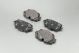 Low-Dust Ceramic Front & Rear Pads + Sensors for Lamborghini Urus