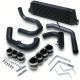 BLACK ALUMINIUM ALLOY FRONT MOUNT INTERCOOLER FMIC KIT FOR AUDI A3 1.8T 1999-06