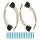 4Pcs Ignition Coil Connector Wiring W/Terminals for 1J0973724 Audi Q5 Q7 R8 TT