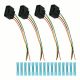 4x Ignition Coil Connector Harness Plugs Wiring W/Terminals for VW MK4 MK5 MK6