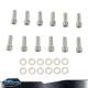 Fit For 283 327 350 400 Small Block Chevy Intake Manifold Bolts Chrome Kit