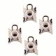 Window Regulator Sliding Pivot Clip - Set of 4 - BMW 3 5 7 Series - New