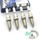 4PCS Spark Plug 22401-JA01B 2007-2017 DILKAR6A11 for Altima Rogue Sentra Iridium