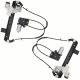 Rear Left & Right Side w/Motor Window Regulator for 2000 - 2006 Chevrolet Tahoe