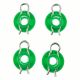 4PCS Window Regulator Guide Roller Clip Retainer 4493433 For Saab Green Plastic