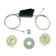 Rear Quarter Window Set 51377111017 18 for Mini Cooper One R52 R57 Convertible