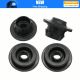 4Pcs Black Car Radiator Mount Bushing for Nissan 21506-4M400 21507-4M400