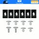 14PCS Engine Cover Lower Pin Screw #90674-TY2-A01 For Honda CR-V Civic Accord US