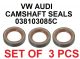 NEW Audi Quattro A4 Volkswagen Beetle Camshaft Seal 038 103 085 C  3 pcs SET)