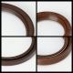 2X Front & Rear Main Crankshaft Seal 91212-PR3-003/91214-PLE-003 for Honda Acura
