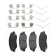 Front 4Pcs Ceramic Brake Pads and 12Pcs Brake Pads Accessories for Honda US