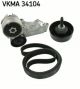 V-ribbed Belt Set For Ford FOCUS 98-04 04861734AA VKMA34104