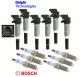 Ignition Coil & Spark Plug 6sets) OEM for BMW 3.0L 128 328 525 528 530 X3 X5 Z4