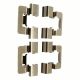4 Pieces Rear Brake Pad Fitting Kit Metal LX0534 Mba1781 Brake Pad Anti Rattle