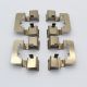 4 Pieces Rear Brake Pad Fitting Kit Shim Solid Discs Mba1781 Pfk618 Metal for