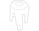 New Genuine BMW Upper Support Clip Set x2) OE 17117595701
