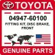 04947-60100 Toyota OEM Genuine FITTING KIT,  DISC BRAKE,  FRONT
