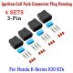 4x For Honda K-Series K20 K24 3-Pin Ignition Coil Pack Connector Plug Housing