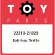 22210-21020 Toyota Body assy,  throttle 2221021020,  New Genuine OEM Part
