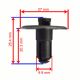 20 Radiator Support Sight Shield Clip A19892 Push Type Retainer For GM 25695687