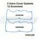 2 Engine Valve Cover Gaskets w/ 12 Grommets For 00-11 Mazda Ford Mercury 4.0L