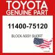 Toyota Genuine 11400-75120 Block Assy Short 1140075120 OEM