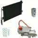 RYC Reman AC Compressor Kit IG492 With Condenser Fits Fusion Hybrid 2.5L 11-12
