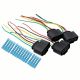 4PCS Ignition Coil Connector Harness Plugs Set For Volkswagen Jetta Golf VW Audi