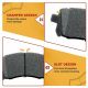 Front & Rear Ceramic Brake Pads for 2007-2019 Toyota Sequoia Tundra Land Cruiser