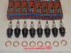 8) ..'NOS' AC-45 Spark Plugs .. Circa 1943 .. 2) Ring Design .. Made in USA