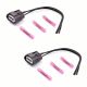 2x Ignition Coil Connectors Plug Wiring Harness For Nissan Altima 2002-2018