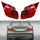 Pair For BMW E65 E65 7-Series 745i 750Li 2005-2008 LH & RH Rear Inner Tail Light