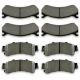 Front & Rear Ceramic Brake Pads For Chevy Astro Silverado 1500 GMC Sierra Yukon