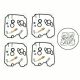4Set Carburetor Carb Repair Rebuild Seal Kit Fit For Yamaha XJ600N XJ600S 1992 b