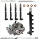 4Pcs Fuel Injectors + Injection Pump + Common Rail For Doosan Bobcat 7030409