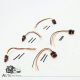 Set of 5 For Volvo S60 S70 S80 V70 XC90 Direct Ignition Coil wire harness plug