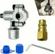 2 Pcs Automotive Bullet Piercing Valve,  Dust Cap,  R12 to R134A Conversion Hose