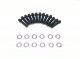 BB Dodge Mopar 12Pt Black Oxide Grade 8 Bolts for Cast Valve Covers NEW