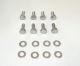 SB Chevy Chevelle 64-77 Hex Head S/Steel Valve Cover Bolt Kit for Cast V/Covers