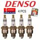 NEW SET OF 4 DENSO 3068,  7331 Spark Plug POWER PACK