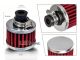 Universal Crankcase Air Breather Red Filter 3/8