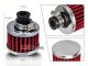 Universal Crankcase Air Breather Red Filter 5/8