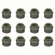 Elring 12pc Engine Valve Stem Oil Seal Set For W210 E300 B907 Sprinter 2500 DOHC