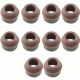 Elring 10pc Engine Valve Stem Oil Seal Set For Audi 4000 5000 80 80 Quattro 90