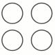 Elring 4pc Engine Cylinder Liner O-Ring Set For Beetle Karmann Ghia Squareback