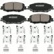 Pair Front Ceramic Disc Brake Pads w/ Hardware for Toyota Corolla Prius Prime