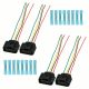 4Pack Ignition Coil Connector Harness Plugs W/Terminals for 1J0973724 Audi VW