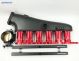 CNC 2JZ-GE Intake Manifold Fuel Rail Throttle Body Set 12 Injectors Black-Red